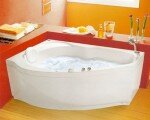 ALBATROS. Ассиметричная ванна Tarim 160*85/98 см